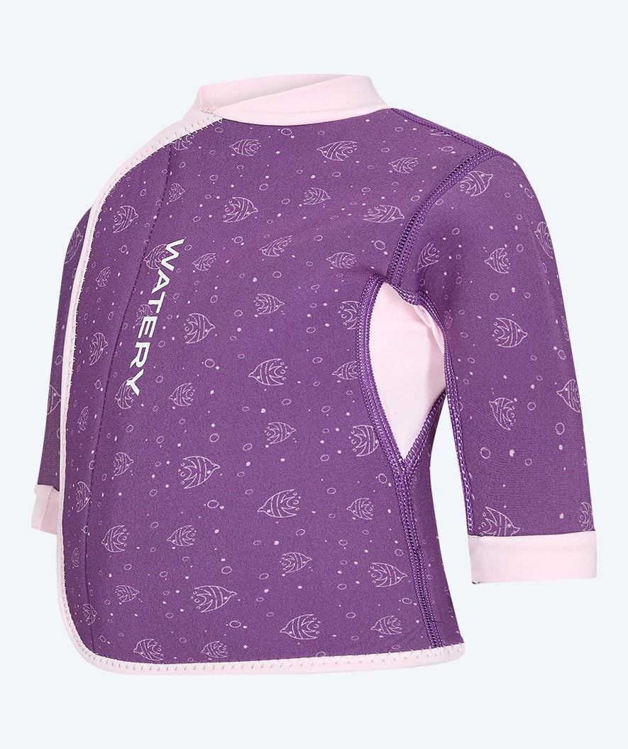 Watery neoprene shirt for kids - Baia Top - Atlantic Purple