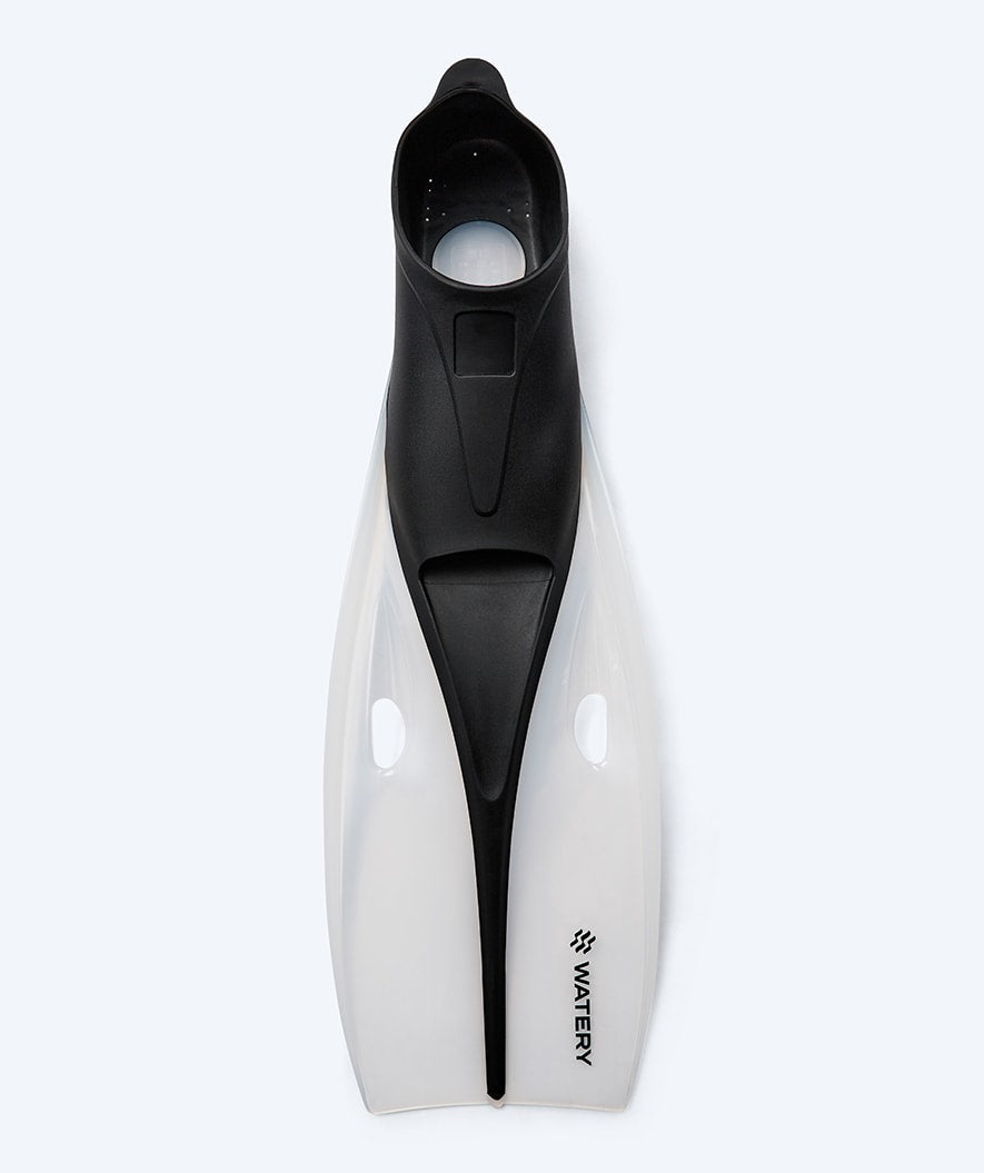 Watery diving fins for juniors/adults (33-46) - Breeve Longtail - Black/White