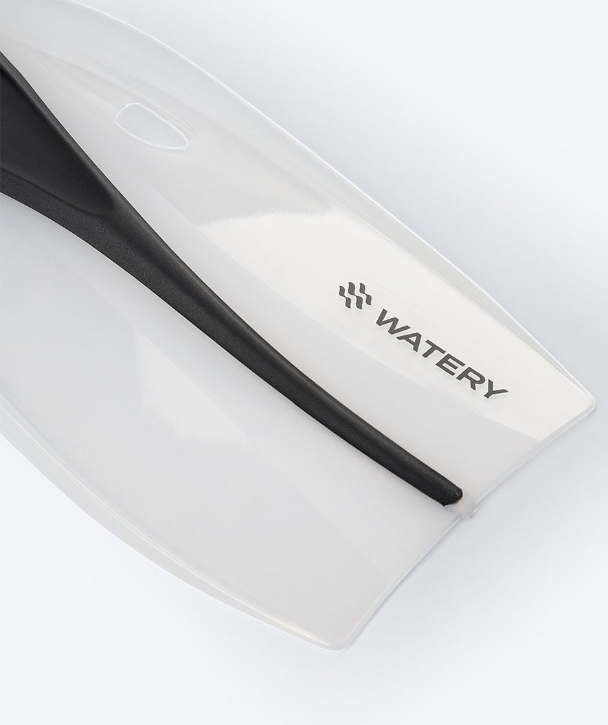 Watery diving fins for juniors/adults (33-46) - Breeve Longtail - Black/White