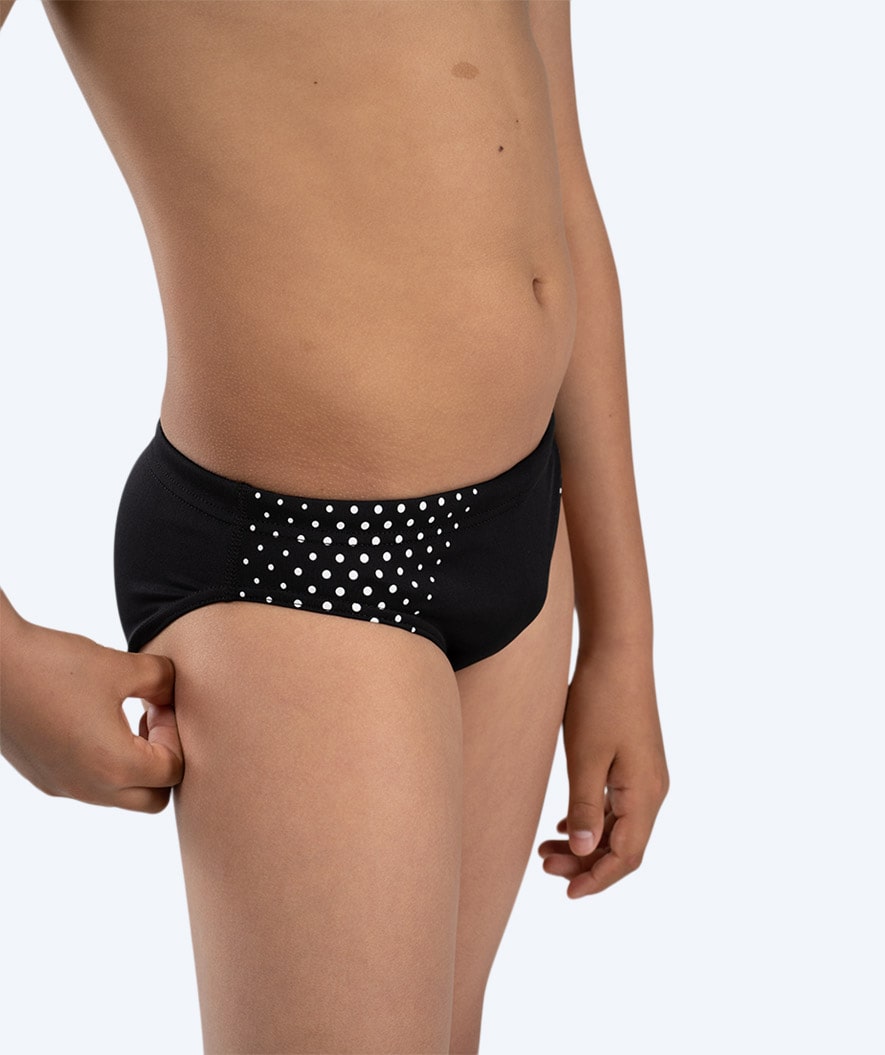 Watery triangular swim trunks for boys - Budgie Eco - Black Sporty