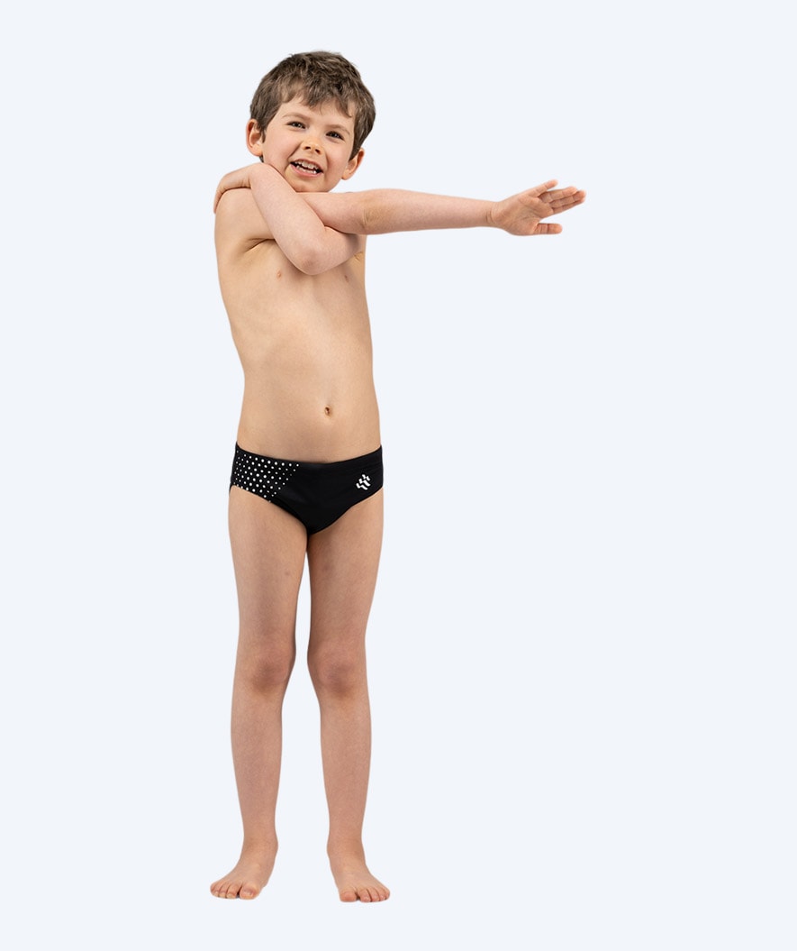 Watery triangular swim trunks for boys - Budgie Eco - Black Sporty