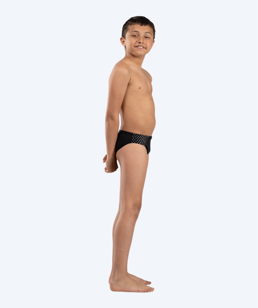 Watery triangular swim trunks for boys - Budgie Eco - Black Sporty