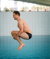 Watery triangular swim trunks for men - Budgie Eco - Black