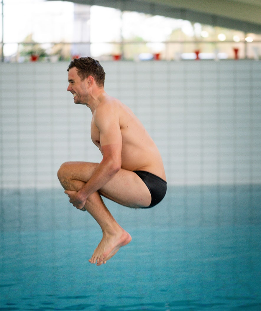 Watery triangular swim trunks for men - Budgie Eco - Black