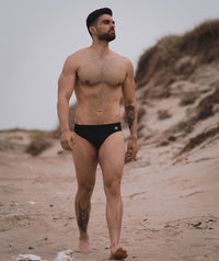 Watery triangular swim trunks for men - Budgie Eco - Black