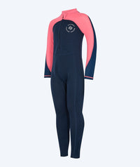 Watery UV wetsuit for kids - Calypso Full-Body - Coral/dark blue