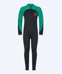 Watery UV wetsuit for kids - Calypso Full-Body - Green/black