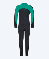 Watery UV wetsuit for kids - Calypso Full-Body - Green/black