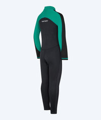 Watery UV wetsuit for kids - Calypso Full-Body - Green/black