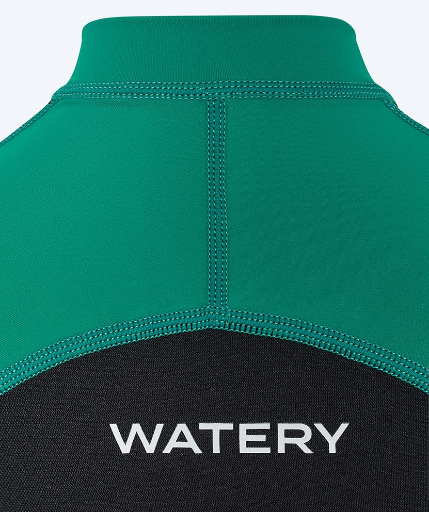 Watery UV wetsuit for kids - Calypso Full-Body - Green/black
