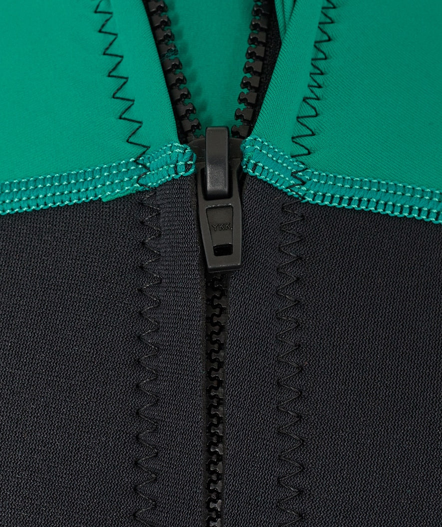 Watery UV wetsuit for kids - Calypso Full-Body - Green/black