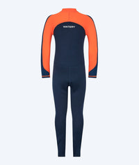 Watery UV wetsuit for kids - Calypso Full-Body - Orange/blue