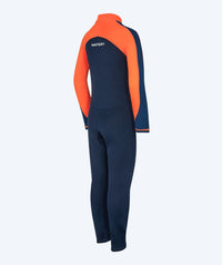 Watery UV wetsuit for kids - Calypso Full-Body - Orange/blue