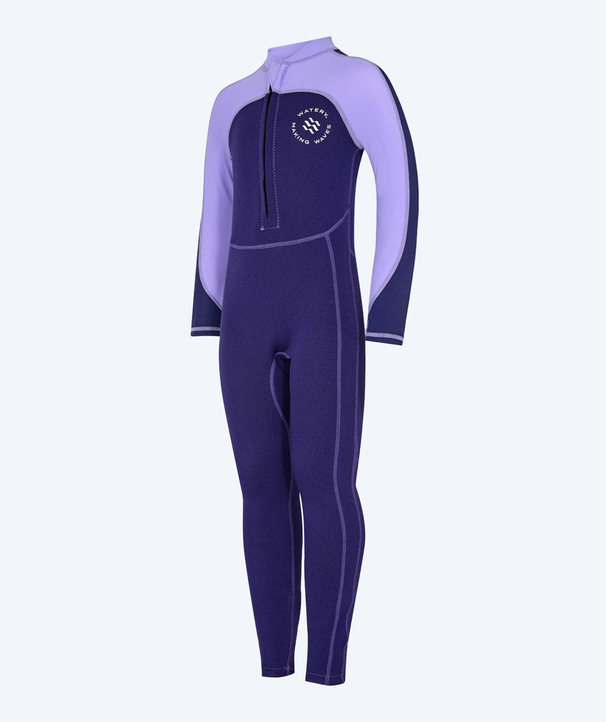 Watery UV wetsuit for kids - Calypso Full-Body - Purple