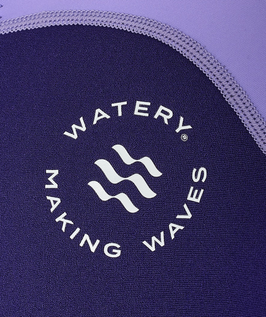 Watery UV wetsuit for kids - Calypso Full-Body - Purple