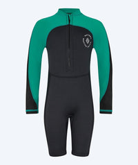 Watery UV wetsuit for kids - Calypso Long Sleeved - Green/black