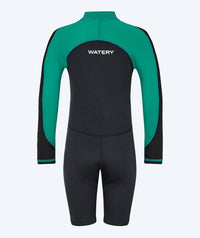 Watery UV wetsuit for kids - Calypso Long Sleeved - Green/black