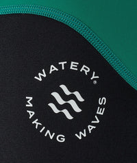 Watery UV wetsuit for kids - Calypso Long Sleeved - Green/black