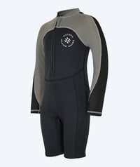 Watery UV wetsuit for kids - Calypso Long Sleeved - Grey/black