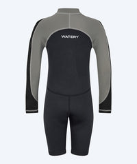 Watery UV wetsuit for kids - Calypso Long Sleeved - Grey/black