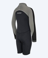 Watery UV wetsuit for kids - Calypso Long Sleeved - Grey/black