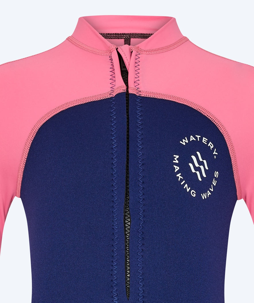 Watery UV wetsuit for kids - Calypso Long Sleeved - Pink