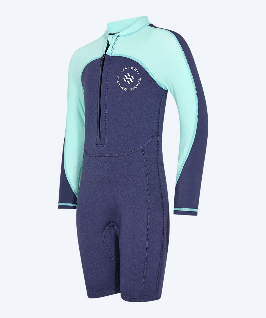 Watery UV wetsuit for kids - Calypso Long Sleeved - Atlantic Turquoise