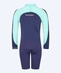 Watery UV wetsuit for kids - Calypso Long Sleeved - Atlantic Turquoise