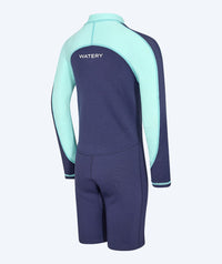 Watery UV wetsuit for kids - Calypso Long Sleeved - Atlantic Turquoise