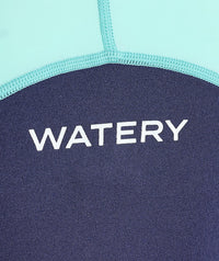 Watery UV wetsuit for kids - Calypso Long Sleeved - Atlantic Turquoise