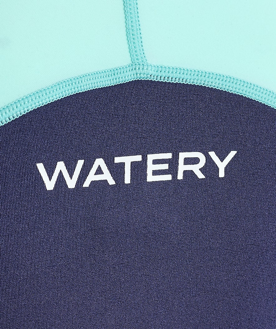 Watery UV wetsuit for kids - Calypso Long Sleeved - Atlantic Turquoise