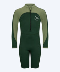 Watery UV wetsuit for kids - Calypso Long Sleeved - Green/light green