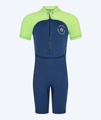 Watery UV wetsuit for kids - Calypso Shorty - Atlantic Green