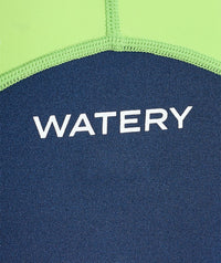 Watery UV wetsuit for kids - Calypso Shorty - Atlantic Green