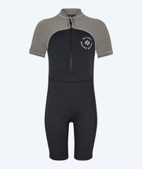 Watery UV wetsuit for kids - Calypso Shorty - Grey/black