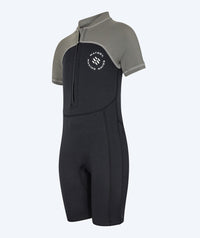 Watery UV wetsuit for kids - Calypso Shorty - Grey/black