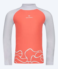 Watery UV shirt for kids - Chilton Long Sleeved Rashguard - Pink/white