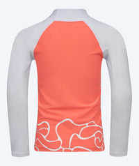 Watery UV shirt for kids - Chilton Long Sleeved Rashguard - Pink/white