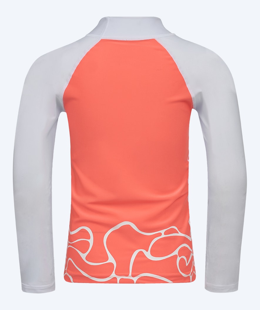 Watery UV shirt for kids - Chilton Long Sleeved Rashguard - Pink/white