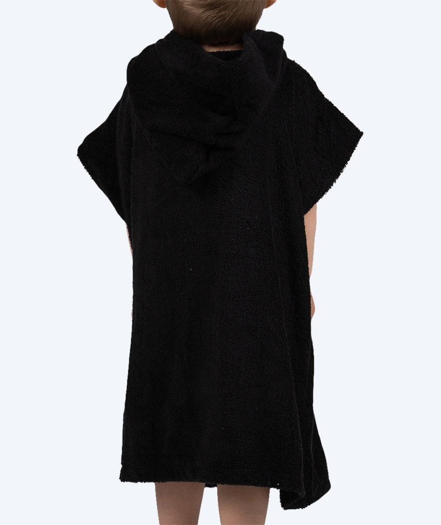 Watery bathing poncho for kids - Cotton - Black