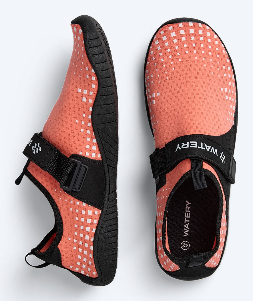 Watery swim shoes for adults - Devera - Coral
