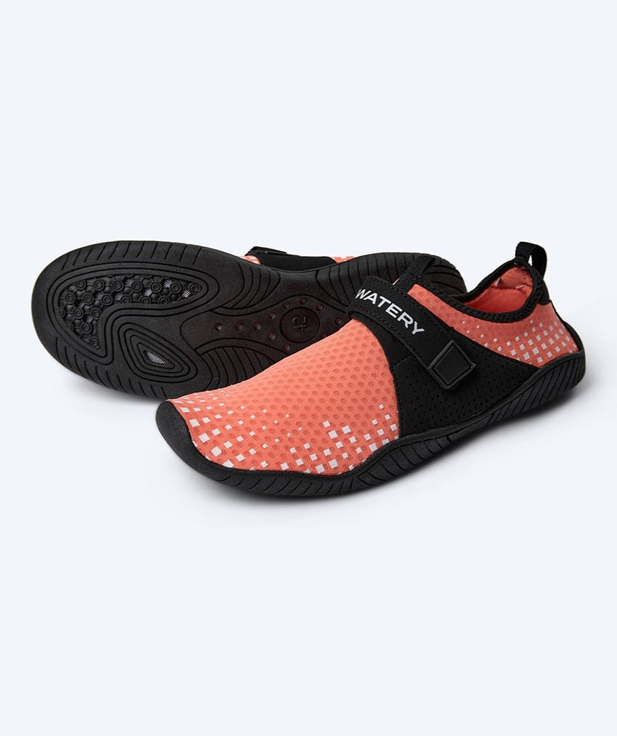 Watery swim shoes for adults - Devera - Coral