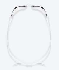 Watery Elite swim goggles - Poseidon Mirror - White/silver