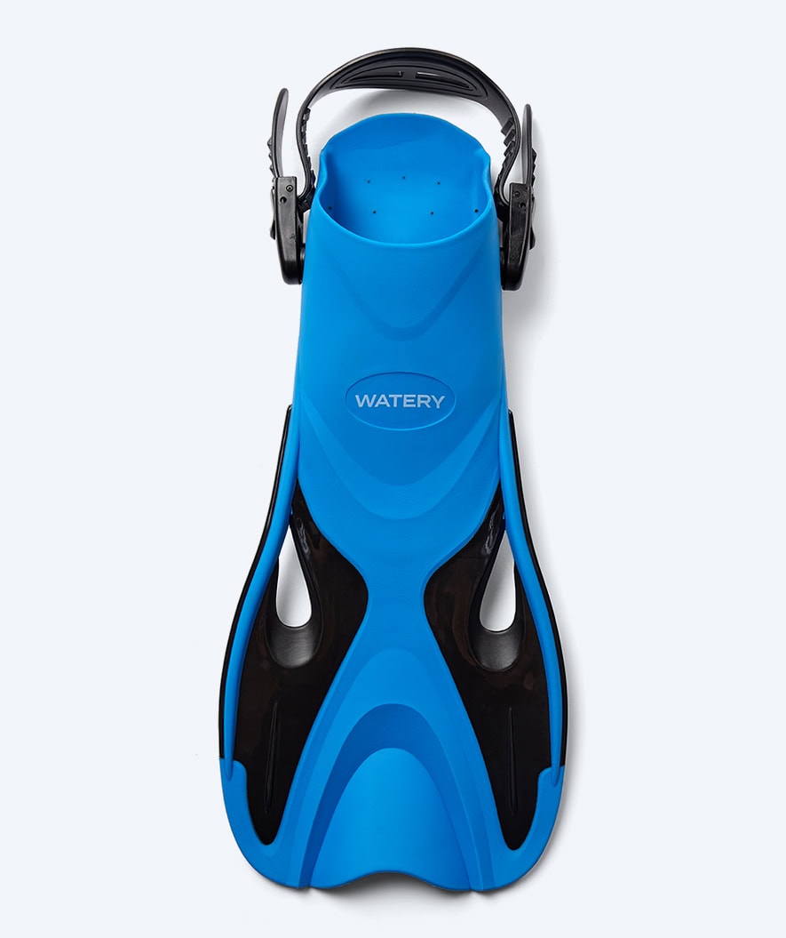 Watery short swim fins - Fisher - Blue/black