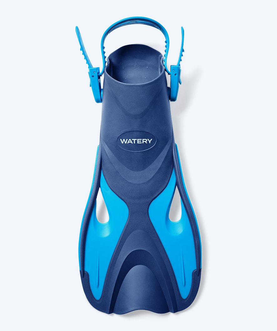 Watery short swim fins - Fisher - Blue