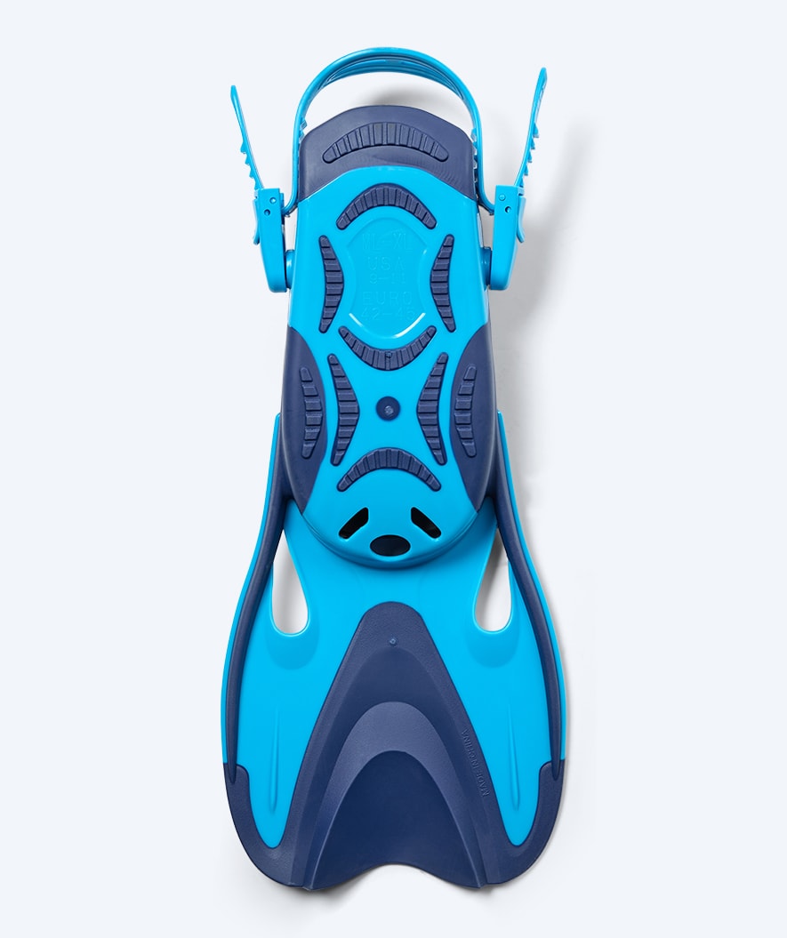Watery short swim fins - Fisher - Blue