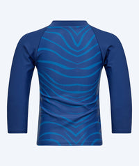 Watery UV-shirt for kids - Fjord Long Sleeve Rashguard - Dark blue