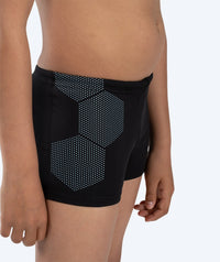 Watery swim trunks for boys - Flaming Vegas Eco - Blue Corner