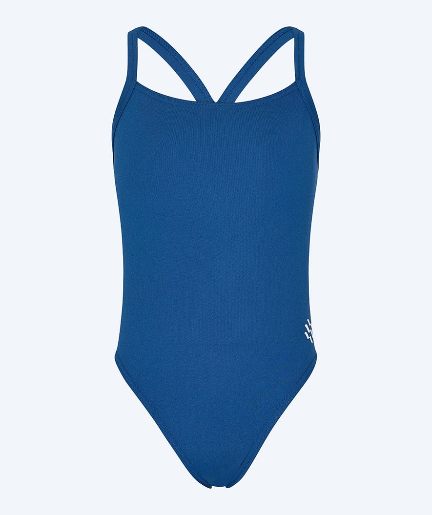 Watery swimsuit for girls - Freestyler Solid - Dark Blue