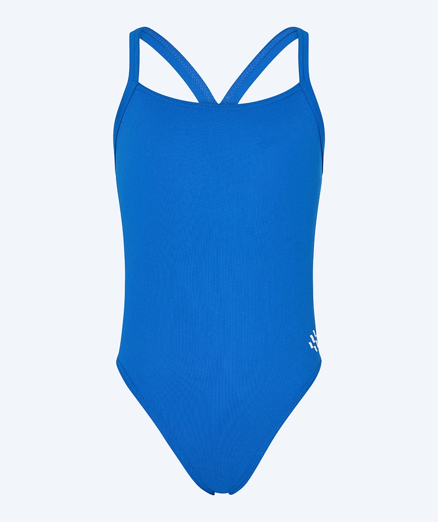 Watery swimsuit for girls - Freestyler Solid - Sky Blue